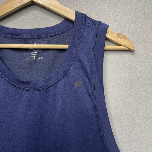 Fabletics Mens Navy Blue Tank Top M Sleeveless Activewear - Picture 2 of 5
